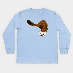 American Pine Marten Kids Long Sleeve T-Shirt